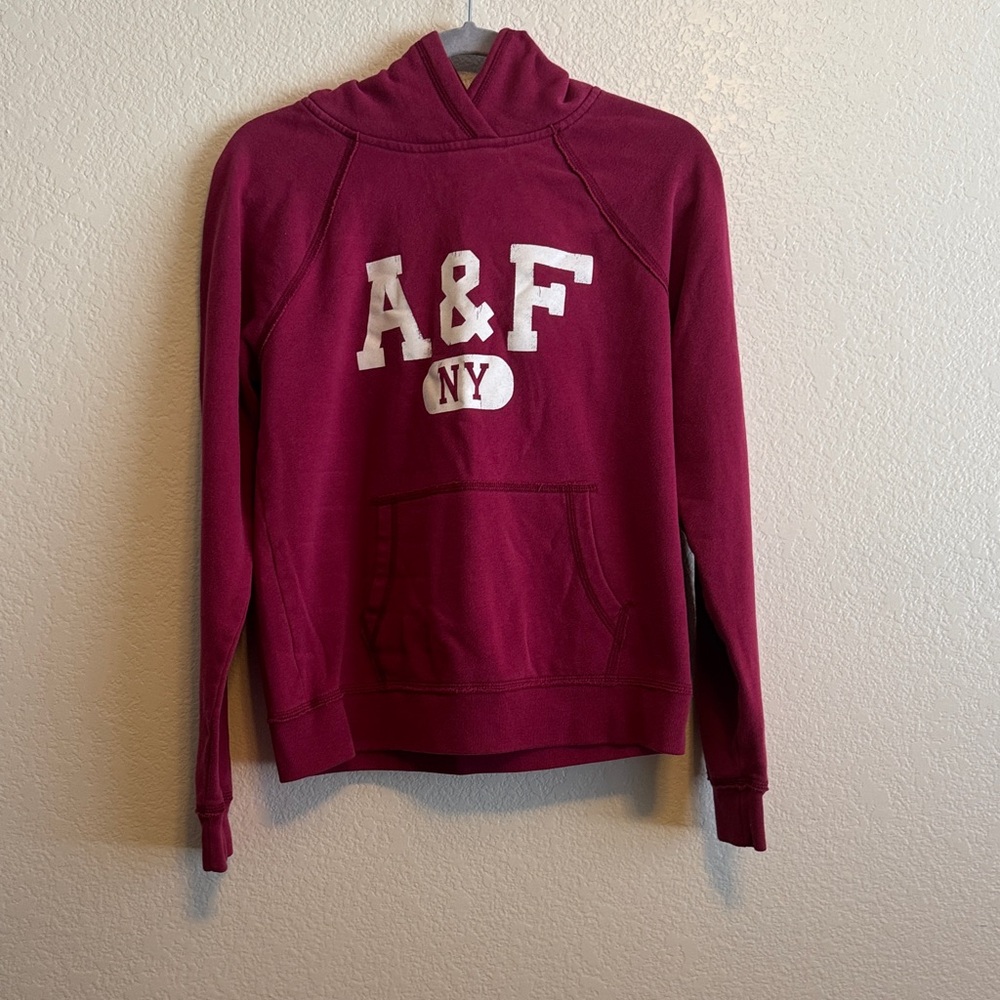 Abercrombie & Fitch Maroon Hoodie Size M